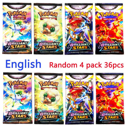 4 Pack Pokemon Cards Team up Sun Moon Thunder English Trading Card Game Evolutions Booster Collectible Kids Toys DESTINED RIVALS