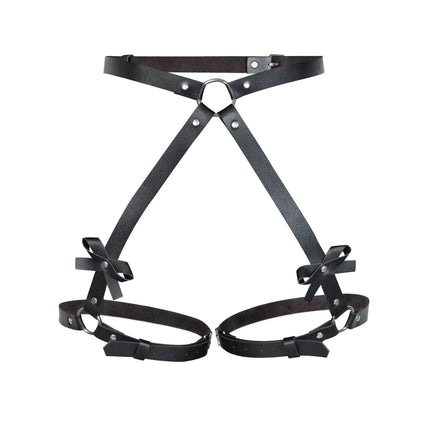 Erotic Restraint Set BDSM Bondage Handcuffs & Ankle Cuffs Slave On The Bed Open Leg Flirt Sex Toys For Women Couples No Vibrator