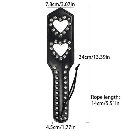 Fetish Spanking Paddle Heart Whips Flirt Slave Bondage Boutique Studded Punk Sex Toys For Women Adult Couples Game