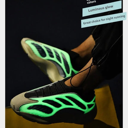 Men's Coconut Shoes Spring Hot Sale Of The Season New Casual Dad Shoes 700v3 Shape Trend Night Light Sports Shoes Lightweight...
