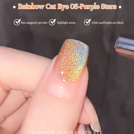 MIANEL 12ML 2026 New Tyndall Cat Eye Gel Nail Polish Flash Whitening Small Light Bulb Crystal Nail Polish Pink Nails 1-5pcs