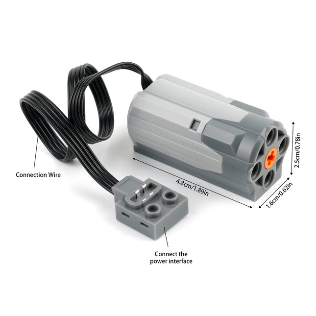 MOC Bluetooth Remote Control Set with Rechargeable Battery Box Programmable M Motor for Technical-Compatible Building Blocks DIY