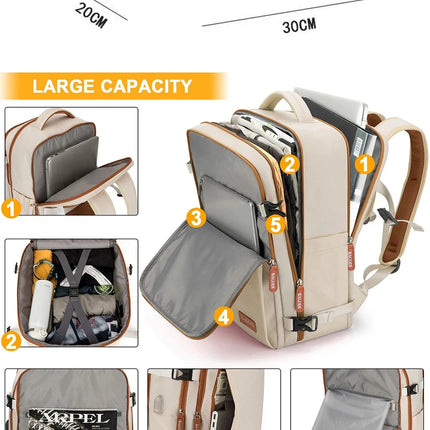 Buylor Travel Backpack Airplane Backpack 45x20x30 for Women/Men Easyjet Cabin Bags Laptop Backpack Casual Daypack for Weekender