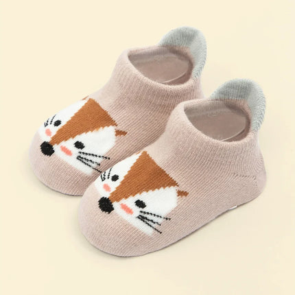 6 Pairs/Lot Newborn Baby Socks Kids Boys Girls Cotton Cartoon Soft Sock Children Toddler Non-Slip Short Socks For 0-5 Years
