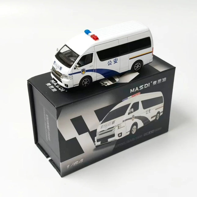 MASSDI Diecast 1:64 Scale HIACE H200 Car Alloy Simulation Car Model Adult Classic Hobby Colletcion Souvenir Display Holiday Gift