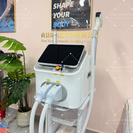 5000W Soprano 2-in-1 4 Wavelength 755 808 940 1064nm Picosecond Diode Laser Device for Permanent Hair Reduction & Tattoo Removal