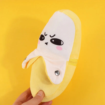 Creative Fruit Induction Metronome Cute Soft Banana Plush Toy Birthday Gifts Sensory Banana Educational Toy Early Learning