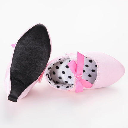 Spring Autumn Girl Baby Children's Shoes with Beautiful Bow Detail High Heels Design for Little Princess Footwear