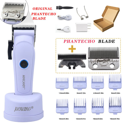 JUCAI MINICANDY JC06 Professional Hair Clipper DLC Blade 7200RPM Brushless Motor with Base Charger 3200mAh Hair Cutting Machine