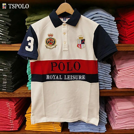 New Oversized Men's Polo Shirt Classic Great Designers Royal Leisure Button Collar T-shirt Golf Plus Size XS-7XL Male Clothing