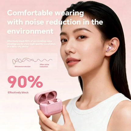 Compact Mini TWS Bluetooth Earbuds Effective Noise Cancellation Long Lasting Power Hands-free Mic for Music Communication