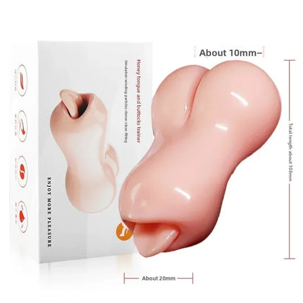 Trainer Portable Discreet Pocket Pussy Skin-Stroker for Men Delayed Ejaculation Adult Dual Channel Male Masturbation Sex Toy 18+