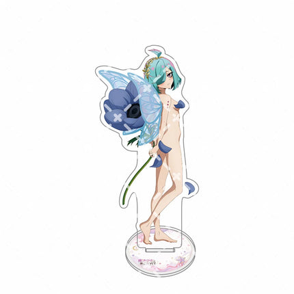 Gushing Over Magical Girls Locomuji White Dress Daisy Acrylic Standkeying, Elf Wings Anime Desk Ornament, Collectible FigureGift