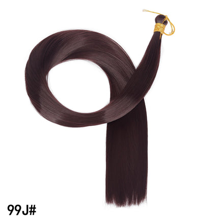 30inch Straight Hair Extensions 150g Bone Straight Braiding Hair Soft Synthetic Bundles Crochet Braids Hair Bundles for Braiding