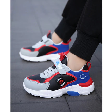 New Children's Leather Casual Shoes For Boy Girls Sneakers Breathable Kids School Walking Non-slip Sport Running Shoes Outdoor