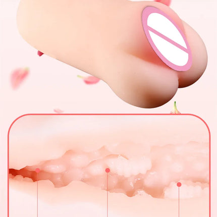 Oral Male Masturbator Masturbation Soft Stick Deep Throat Artificial Blowjob Realistic Vagina Sexy Pocket Pussy Sex Toys For Men