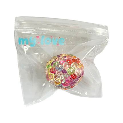 Creative colorful ice cube squishy ball, DIY squeeze toy, popping bubble beads—this viral stress-relief toy is the decompression
