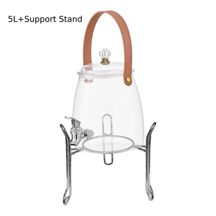 Large Capacity Lemon Beverage Cold Water Kettle Iced Juice Container Summer Beer Dispenser for Home Kitchen Bar Party 3/5/9/15 L