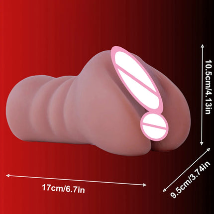 2 IN 1 Sex Toys Masturbation For Men Deep Throat Artificial Real Pussy Oral Male Masturbator Realistic Vagina Adult Pocket Pussy