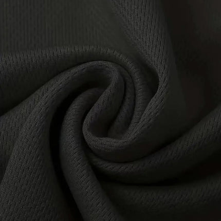 Round Neck T-Shirt 7-Piece Black Ultra-Light Men's Quick-Drying Breathable Sweat-Absorbent Shirt Suitable for Fitness Gym and Ru