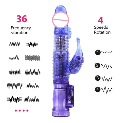 Automatic Rotating Beads Vibrators For Women Vaginal Clitoris Stimulator Anal Plug Dildos Female Masturbator Sex Toys Erotic 18+