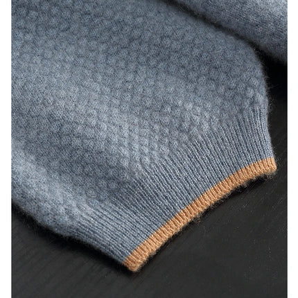 100% Goat Cashmere T-shirt Men's POLO Collar Short Sleeve Pullover 2025 Spring/Autumn New Fashion Knit Business Casual Tank Tops