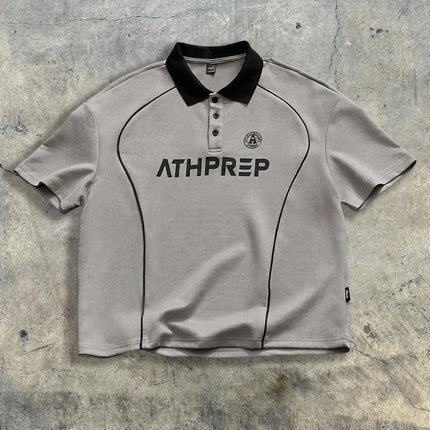 The new men's short-sleeved POLO shirt for summer 2025 is casual fashionable and soft with 3D letter pattern printing