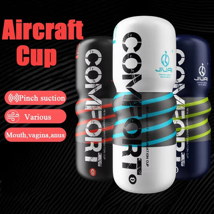 Men's Vaginal Masturbation Cup Thrilling Simulation Vagina Oral anus Aircraft Cup Sucking Sex Toys for Men Adult Products