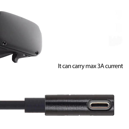 RGEEK 1m 3m 5m 90 Degrees Elbow Link Cable For Quest 2/Quest 3S/Quest 3 USB A to USB-C Steam VR Quest2 Type- C 3.1 Data Cable