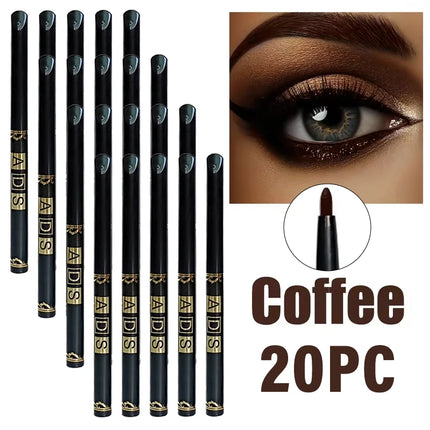 30Pcs Waterproof Lasting Liquid Eyeliner Wholesale No Ink Leakage Smooth Quick-Dry Black Coffee Eyeliner Gel Non-fading Makeup
