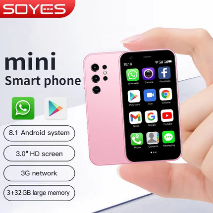 SOYES S23 Pro & Mini 24 Mini Smartphones Android 8.1 Dual SIM 3.0'' HD 1000mAh Battery WIFI Bluetooth 3G Small Mobile Phone
