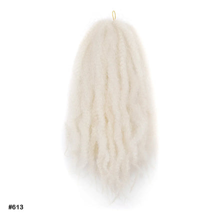 Crochet Hair Short Curly Fluffy Marley Twist Braiding Hair Synthetic Braids Hair Extensions Afro Black Hairstyle For Ladies