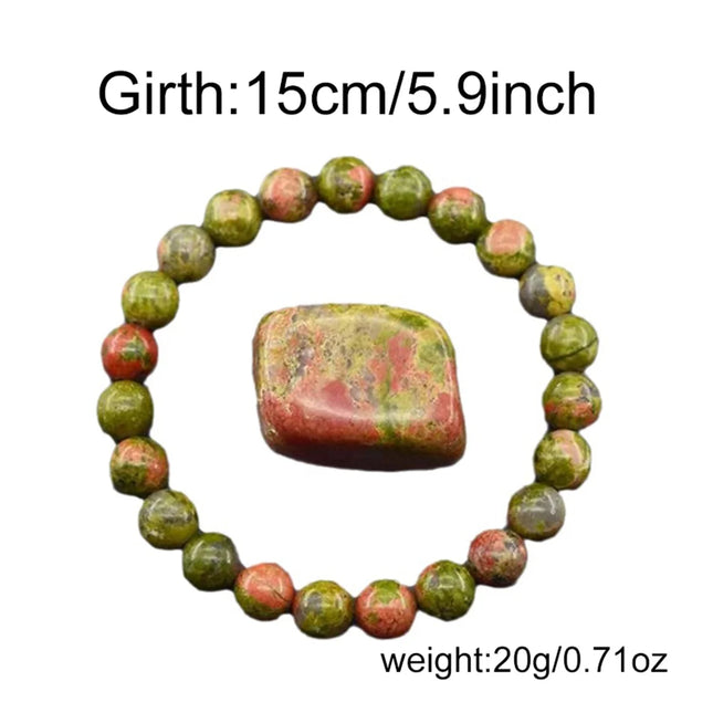 8mm Natural Stone Beaded Bracelets For Women Men Bring Wealth Love Energy Protection Crystal Beads Bracelets Meditation Jewelry