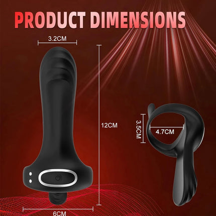 Wireless Bluetooth Cockring Vibrator Male Delay Ejaculation Remote Control Penis Sleeve Vaginal Stimulator Sex Toys for Couple