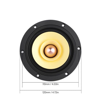 AIYIMA 1Pcs 4 Inch Full Range Speaker Unit 4 8 Ohm 25W Speaker Tweeter Woofer Aluminum Bullet Audio Home Theater Loudspeaker