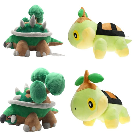 Pokemon Plush Toy Torterra Anime Stuffed Dolls Turtwig Evolutionary version Toys Hobbies Collection Kids Xmas Birthday Gifts
