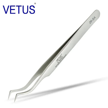 VETUS Original 32-SA Tweezers Hyperfine High Precision Non-magnetic Anti-acid Pincers Eyelash Grafting Manicure ESD Forceps