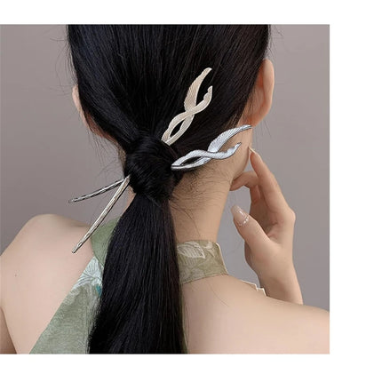 Vintage Metal Hairpins French Hair Pin Buns Trendy Hair Accessories for Women Girls