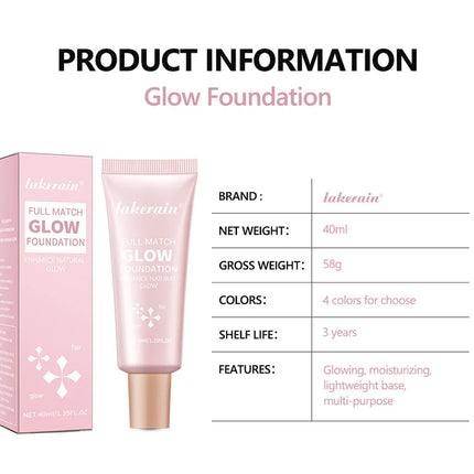 Natural Glow Enhancer Foundation Glowing Moisturizing Lightweight base Multi-purpose Face Body Glitter Cream Bronzer For Paris