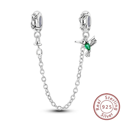 Spring Charms Beads Pendant 925 Sterling Silver Flower Butterfly Dragonfly Mushroom Charms Fit Bracelet Woman Man DIY Jewelry