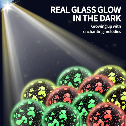 Glowing Marble Run for Kids Motorized Elevator Marble Maze Toy with Glow in The Dark Marbles Pcs Set Building Blocks for Boys Girls Best Birthday Gifts for Kids