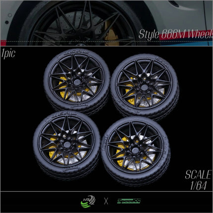 SpeedCG Model 1:64 Wheel Tire Diameter 12/11.4/11/10.5/10/9.4mm Car Model Modified Accessories Tires