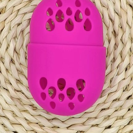 Empty Makeup Sponge Holder Eco-Friendly Silicone Beauty Egg Organizer Breathable Drying Storage Case Cosmetic Puff Holder Box