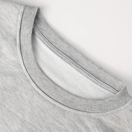 Grey Monster Print Fleece Lined Hoodie Casual For Autumn Long Sleeve Crew Neck Sweatshirts Women clothing Relaxed Drop Shoulder