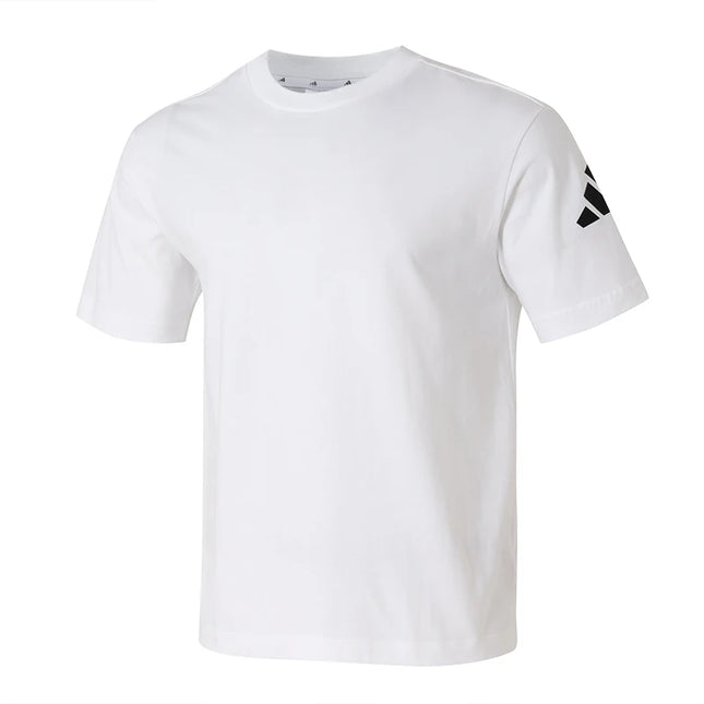 Adidas Men's Loose Fit T-Shirt - Cotton Short Sleeve Round Neck / T-Shirt Adidas Homme Coupe Ample - Coton Manches Courtes Col Rond