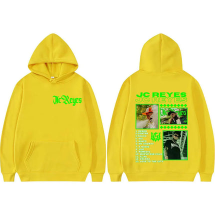 Rapper Jc Reyes Album Tour 2025 Double Sided Print Hoodies Men's Fashion Vintage Hip Hop Hoodie Long Sleeve Oversized Sweatshirt