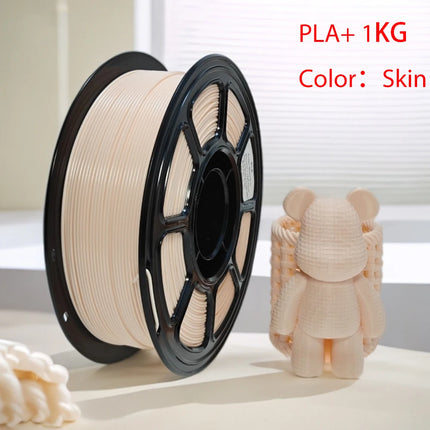 PLA+ 3D Printer Filament 1.75mm 1000g Per Spool  Black/White/Gray/Skin 1KG Spool PLA Plus 3D Printing Materials for 3D Printer
