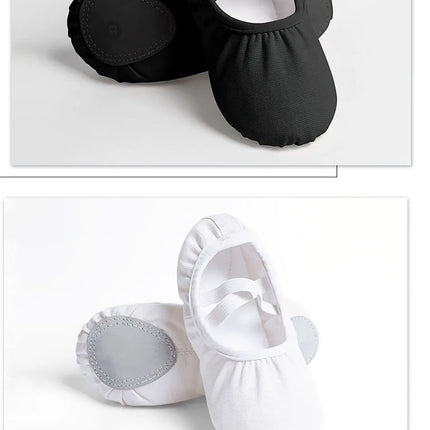 Girls Ballet Dance Shoes Soft Sole Kids Practice Slippers Non-Slip Cat Paw Gymnastics Yoga Flats Breathable Dancewear