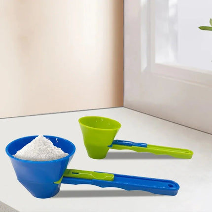 Durable PP Material Mess-Free Protein Powder Scoop Sliding Funnel Measuring Spoonfor Supplement Kitchen Gadget for All Occasions