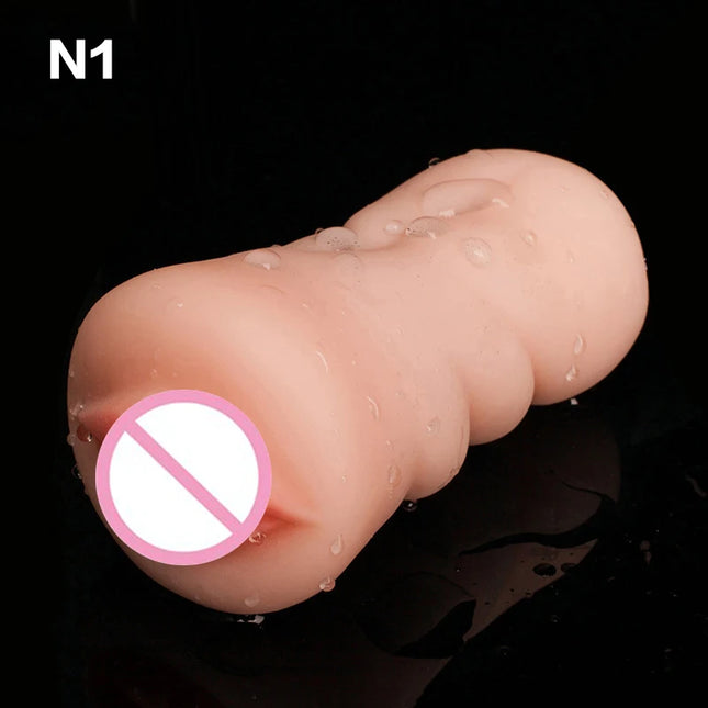 [NM]4D Realistic Deep Throat Male Masturbator Silicone Artificial Mouth Vagina Anal Erotic Oral Sex Masturbator Sex Toys For Men